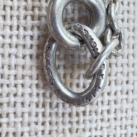 VTG Sterling Silver 925 Mother Mary Circle Pendant Necklace Size 18.5" Length - Picture 8 of 13